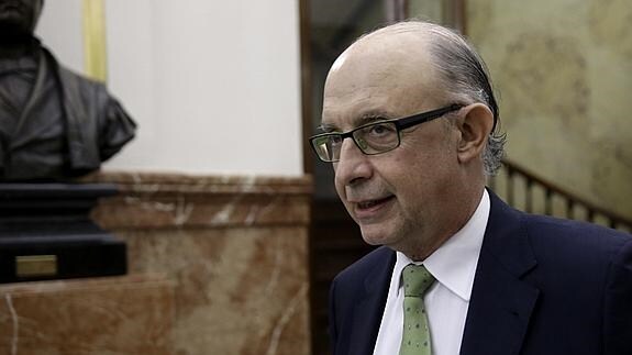 El ministro de Hacienda, Cristóbal Montoro. 