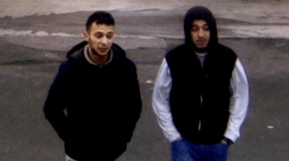 Salah Abdeslam, sospechoso de los atentados de Paris, y su cómplice Hamza Attou.