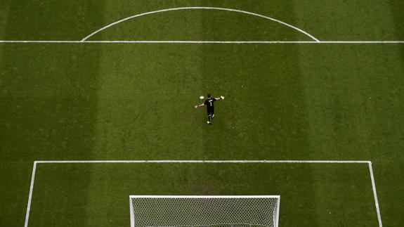 Uno de los partidos de la Eurocopa, en el Stade de France. 