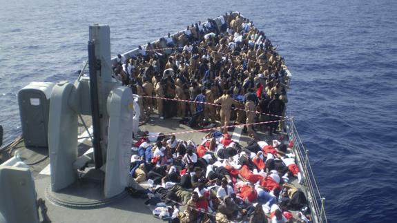Cientos de inmigrantes rescatados.
