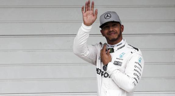 Lewis Hamilton, en el circuito de Interlagos. 