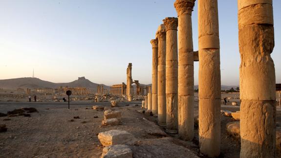 Restos arqueológicos en la ciudad siria de Palmira.