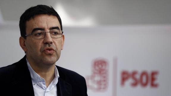 El portavoz de la gestora del PSOE, Mario Jiménez.
