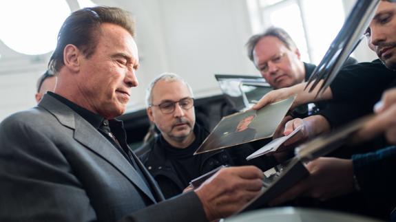 Arnold Schwarzenegger, en Viena. 