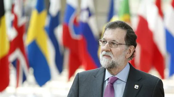 Mariano Rajoy, hoy en Bruselas.