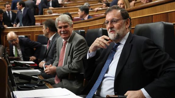 Mariano Rajoy en la sesión de control.