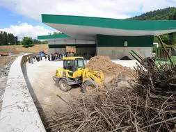 Inauguración de la planta de compostaje en el vertedero de Lapatx, en Azpeitia. [MORQUECHO]