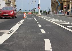 La Avenida de Navarra estrena bidegorri