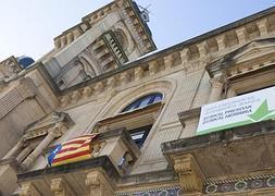 San Sebastián exhibe la bandera independentista catalana