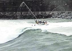 Momentos antes de que el velero vuelque./ www.gabiaymat.com