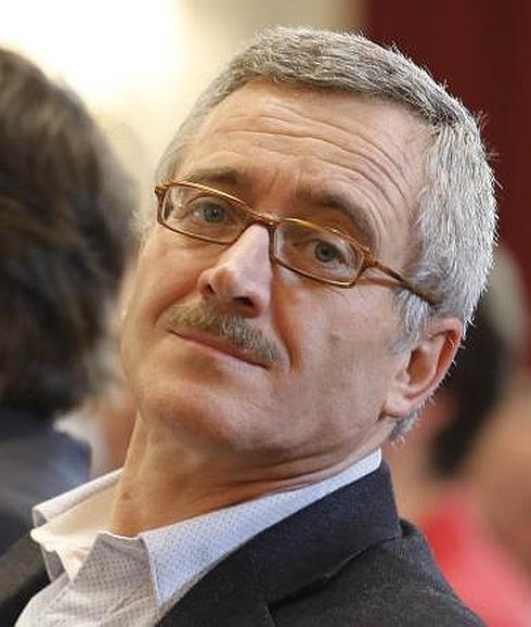 Ortega Lara, durante la presentación del partido Vox en el Hotel Londres. 