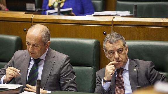 Urkullu, en el Parlamento Vasco 