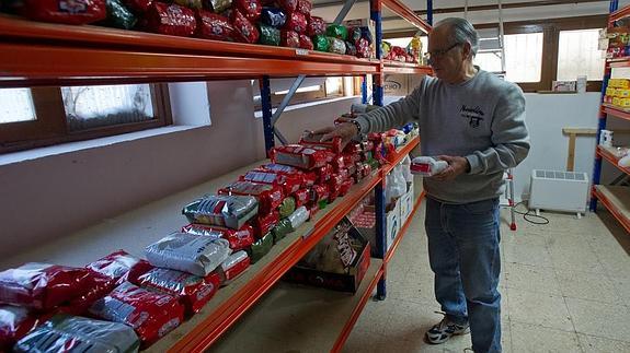 Banco de alimentos de Cáritas en Andoain