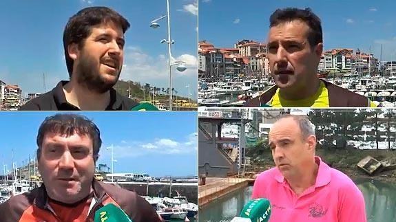 Iker Cortés, Klaudio Etxberria, Kike Manterola y Juan Mari Etxabe. 