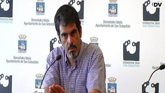 Eneko Goia, durante la rueda de prensa. 