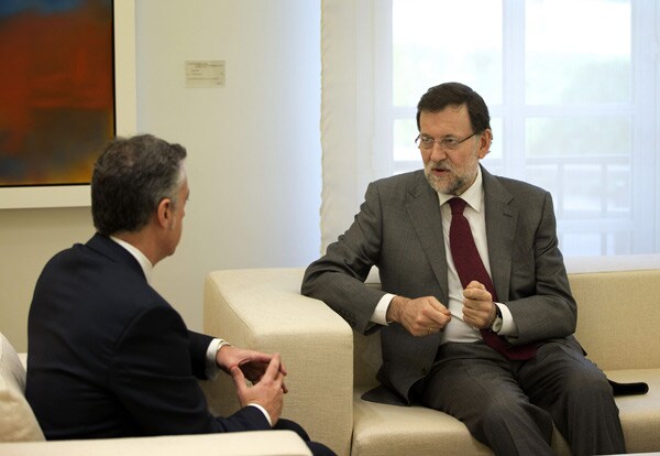Mariano Rajoy recibe en el Palacio de la Moncloa a Iñigo Urkullu