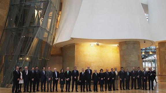 El lehendakari Iñigo Urkullu, ha presidido la reunión del Patronato del Museo Guggenheim. 