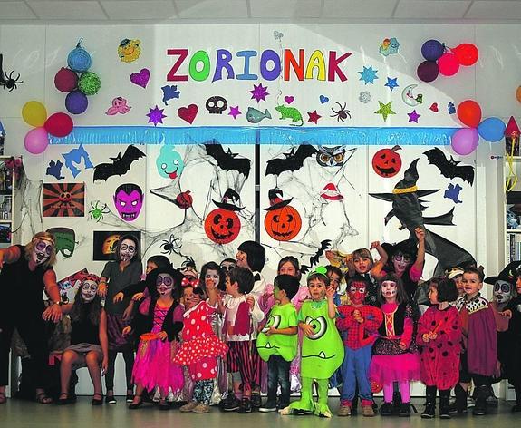 Fiesta de Halloween celebrada este año por los niños en la ludoteka.