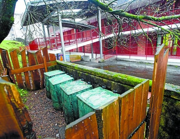 Compostadora instalada en la escuela infantil Galardi. 