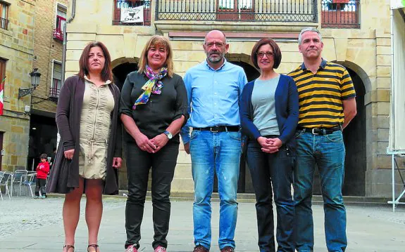 El grupo de concejales de EAJ-PNV que han sido elegidos. 