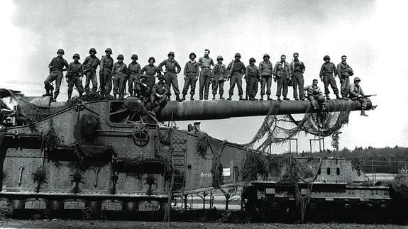 El Gustav, un enorme cañó ferroviario.