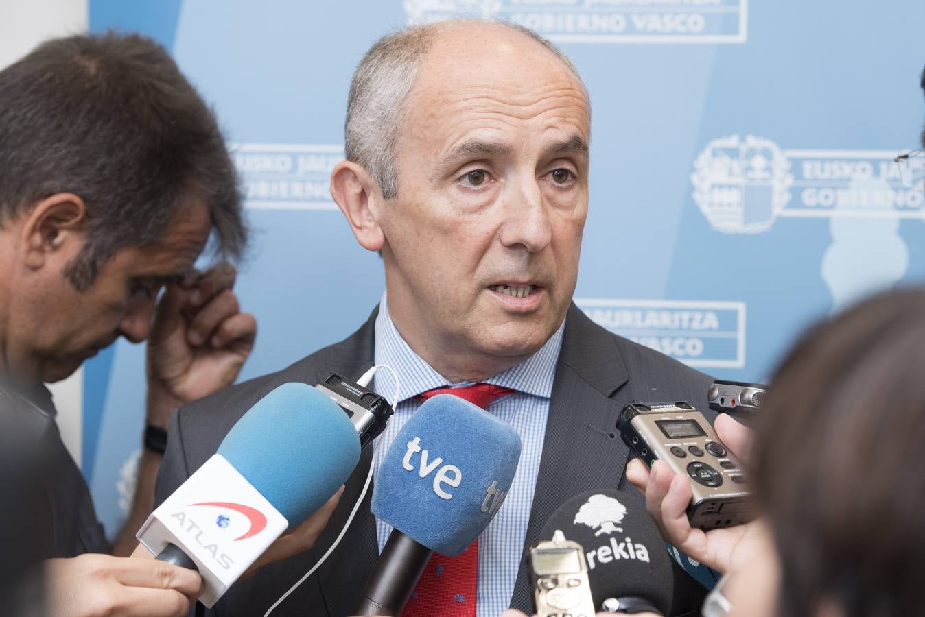 El portavoz del Gobierno Vasco y consejo de Administración Pública, Josu Erkoreka.