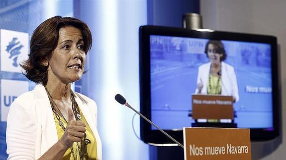 La presidenta de UPN, Yolanda Barcina. 