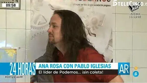 Pablo Iglesias se desmelena. 