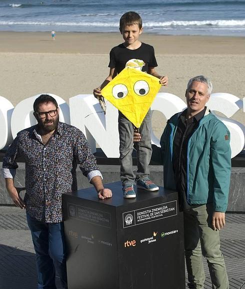 Sergi López, Roc y Marc Recha en el Zinemaldia. 