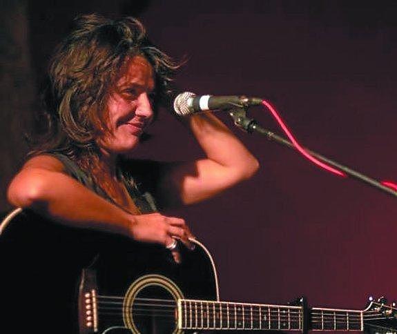 Anari en pleno concierto. 