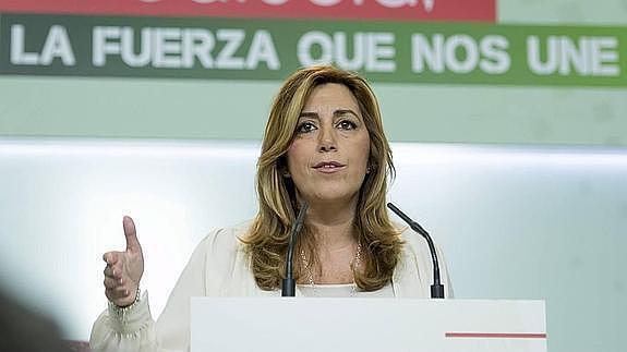 La presidenta de la Junta de Andalucía, Susana Díaz