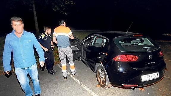 El coche en el que el homicida huyó