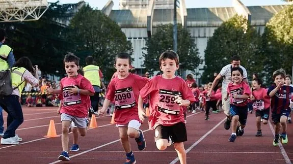 Los niños se suman al 'running' con la Behobia Txiki