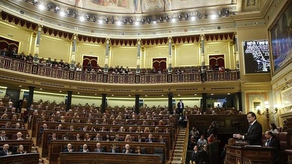 Mariano Rajoy interviene en el Congreso de los Diputados