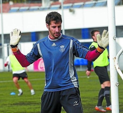 Txusta, en un entrenamiento del Unión.