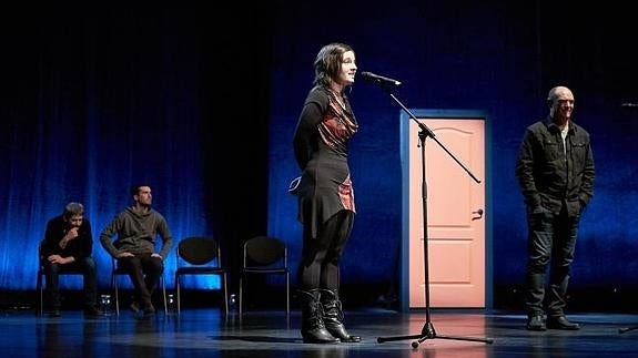 Oihana Iguaran eta Andoni Egaña.