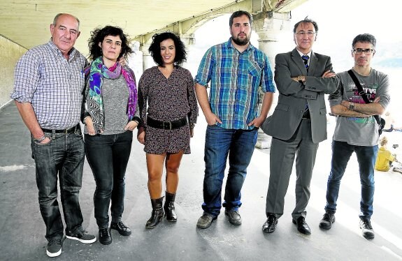 Varios de los afectados del País Vasco y familiares, en un encuentro que tuvieron en otoño en San Sebastián.