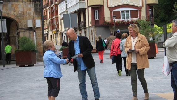 Odón Elorza en Legazpi.