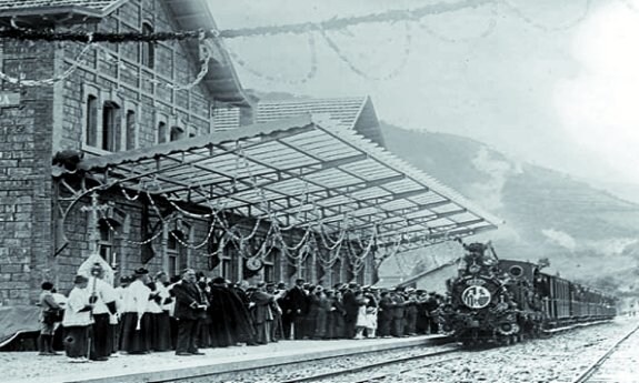 Inauguración del tramo Mondragón-Bergara. 