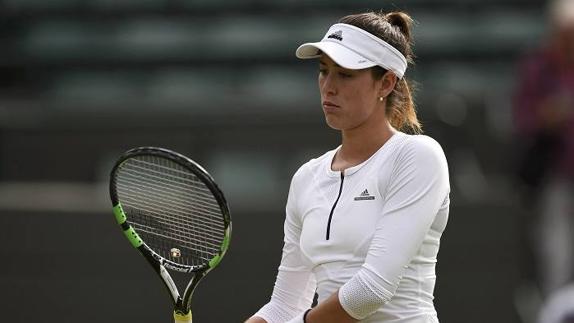 Muguruza no ha podido desplegar su mejor juego ante Cepelova.