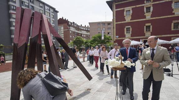 Homenaje en Barakaldo el pasado día 7 con motivo del aniversario del secuestro y asesinato del edil del PP en Ermua Miguel Ángel Blanco. 