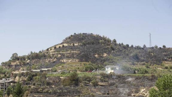 Extinguido un incendio en Labastida que ha obligado a desalojar una urbanización