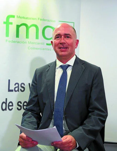 El presidente de la Federación Mercantil de Gipuzkoa, Iñaki Martínez Peñalba.