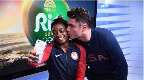 Imagen compartida por la deportista Simone Biles en sus redes sociales. 
