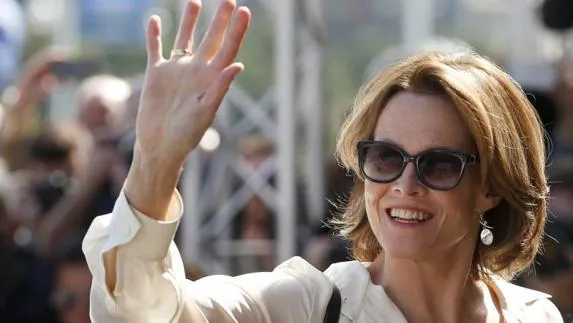 Sigourney Weaver a su llegada al Festival de Cine de San Sebastián