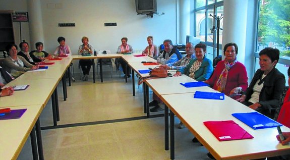 Alumnado del curso anterior en una de las clase. 