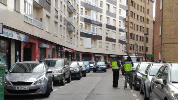 Dispositivo policial en GIjón. 