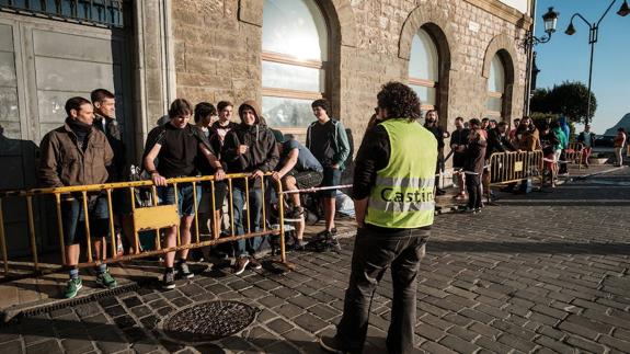 Imagen del casting celebrado el pasado lunes 10 de octubre en Zumaia. 