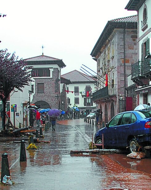 Inundaciones en Elizondo.