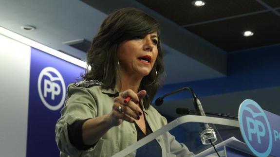 La secretaria general del PP vasco, Nerea Llanos
